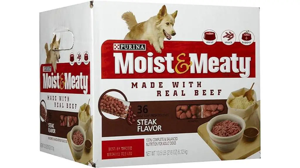 moist and meaty dog food